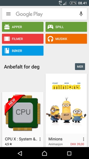 Velg søkefelt
