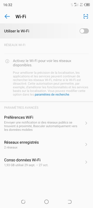 Activer le Utiliser le Wi-Fi