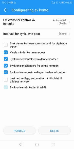 Velg NESTE