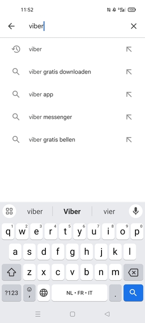 Voer de app-naam in en selecteer Zoeken