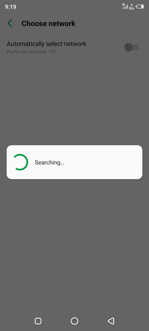 Wait for the search to finish