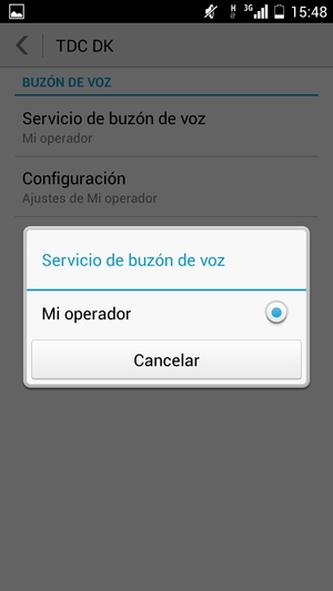 Seleccione Mi operador