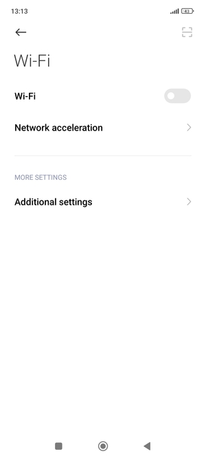 Turn on Wi-Fi