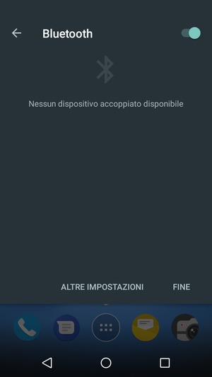 Disattiva Bluetooth