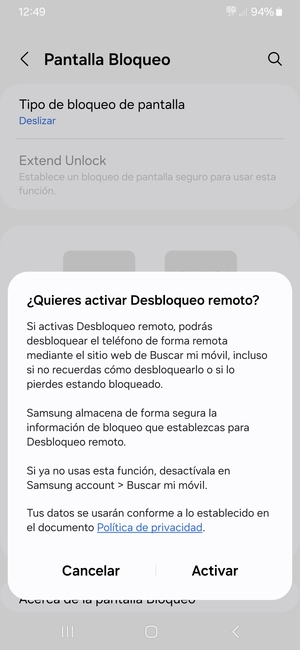 Seleccione la opción deseada