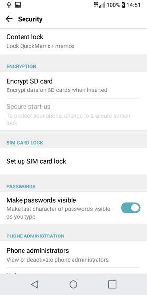 Select Set up SIM card lock