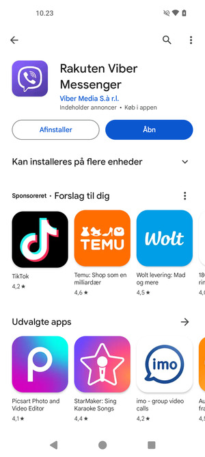 Vælg Åbn