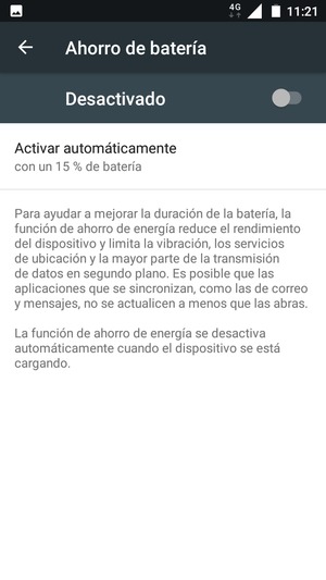 Active Ahorro de batería