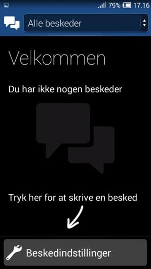 Vælg Beskedindstillinger