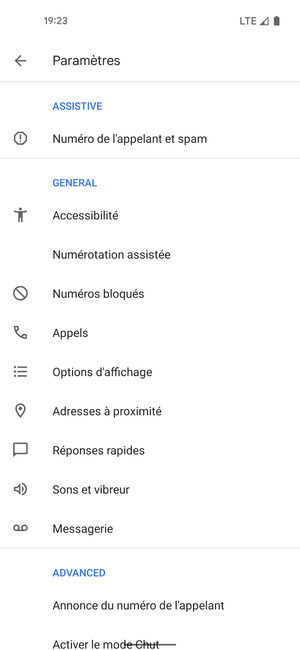 Sélectionnez Messagerie