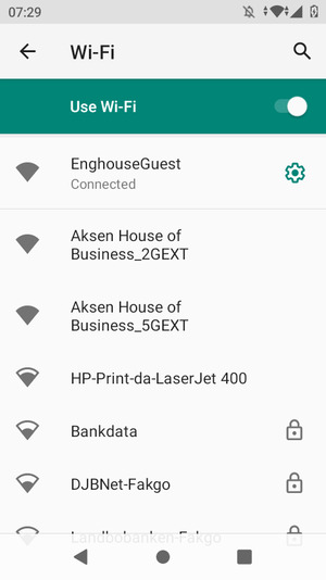 You are now connected to the Wi-Fi network