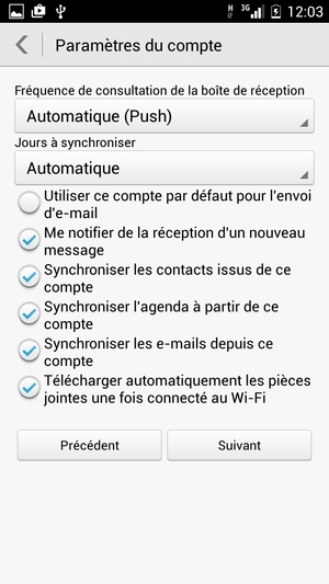Sélectionnez Suivant