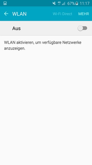 Schalten Sie WLAN ein
