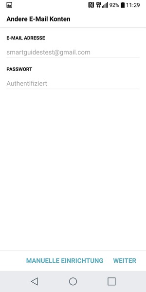 Wählen Sie WEITER