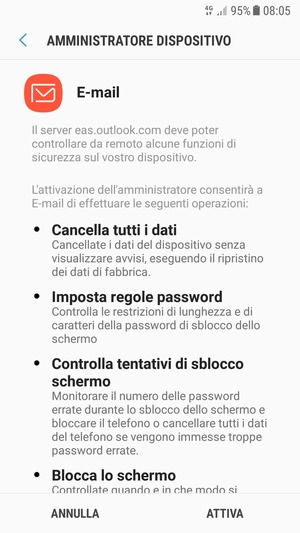 Seleziona ATTIVA