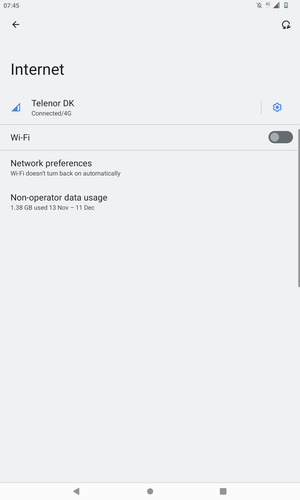 Turn on Wi-Fi