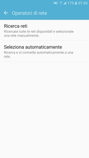 Seleziona Ricerca reti