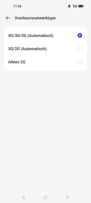 Selecteer uw voorkeursoptie