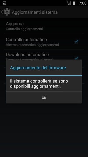 Seleziona OK