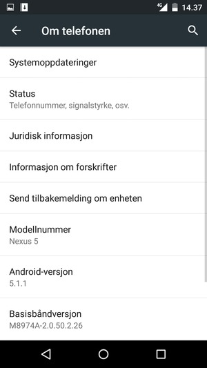 Velg Systemoppdateringer
