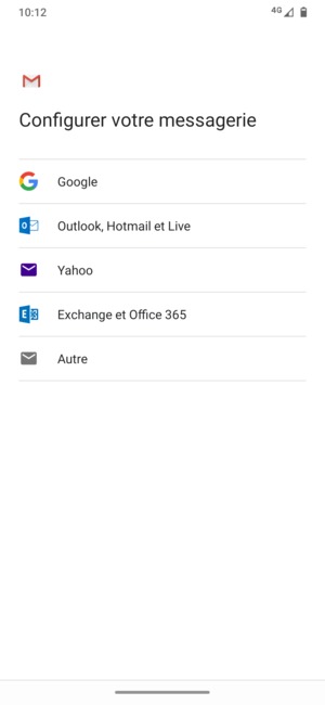 Sélectionnez Exchange et Office 365