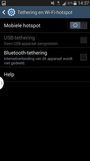 Selecteer Mobiele hotspot
