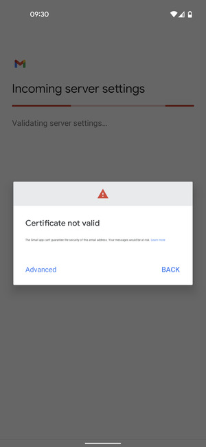 Select BACK