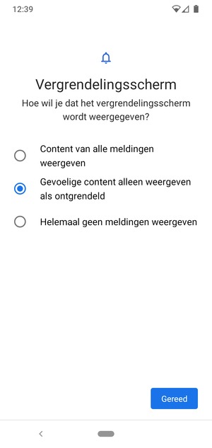 Selecteer uw voorkeursoptie en selecteer Gereed