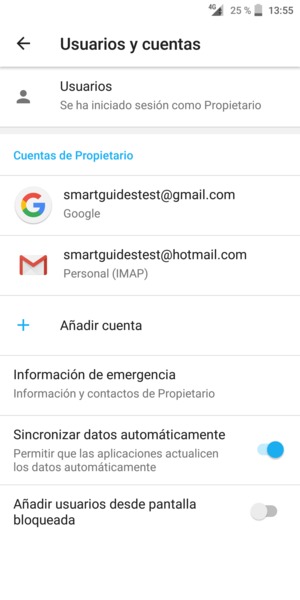 Seleccione su cuenta de Google