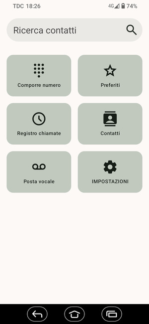 Seleziona Posta vocale