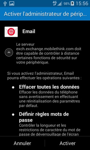 Sélectionnez Activer