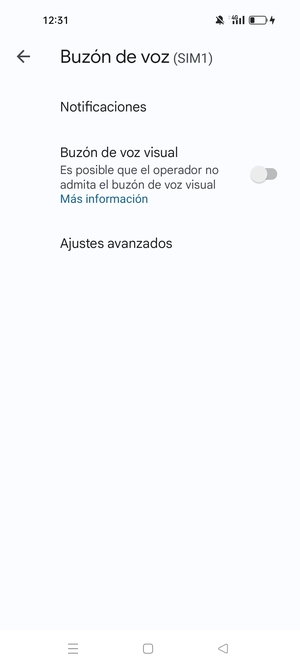 Seleccione Ajustes avanzados