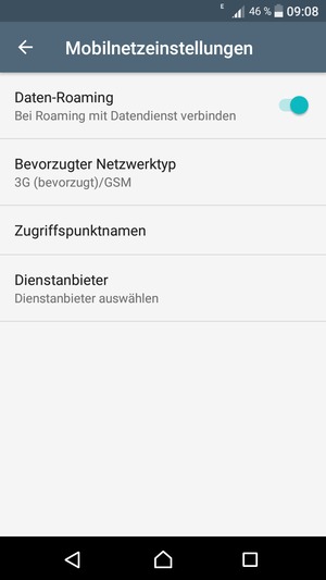 Schalten Sie Daten-Roaming an oder aus