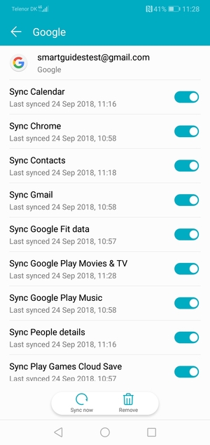 Select Sync now