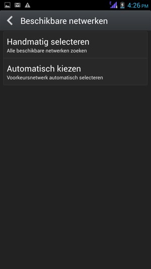 Selecteer Handmatig selecteren