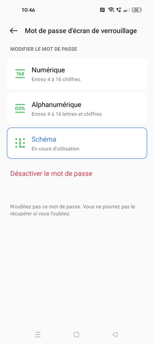 Votre téléphone est maintenant sécurisé par un écran de verrouillage