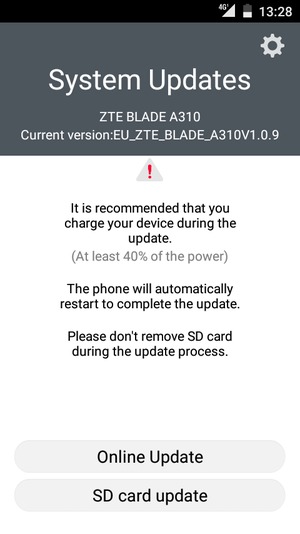 Select Online Update