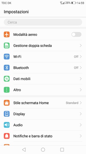 Seleziona Altro