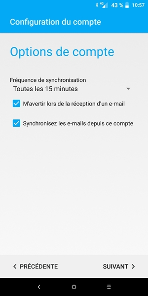 Sélectionnez SUIVANT