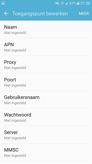 Voer mms-gegevens in