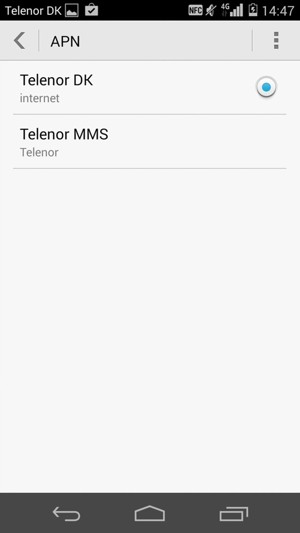 El teléfono ha sido configurado para MMS
