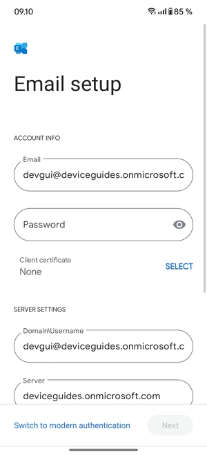 Enter your password