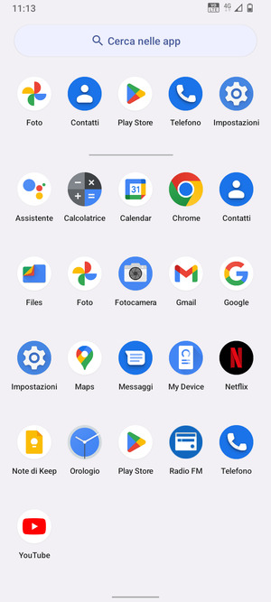 Seleziona Impostazioni