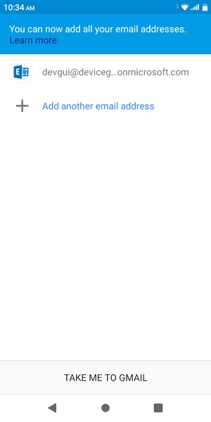 Select TAKE ME TO GMAIL