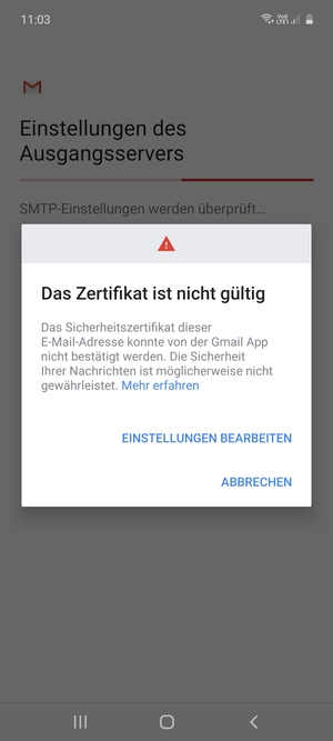 Wählen Sie EINSTELLUNGEN BEARBEITEN