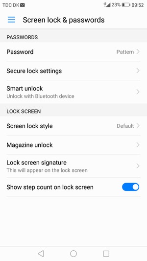 Your phone is now secure with a screen lock