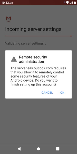 Select OK