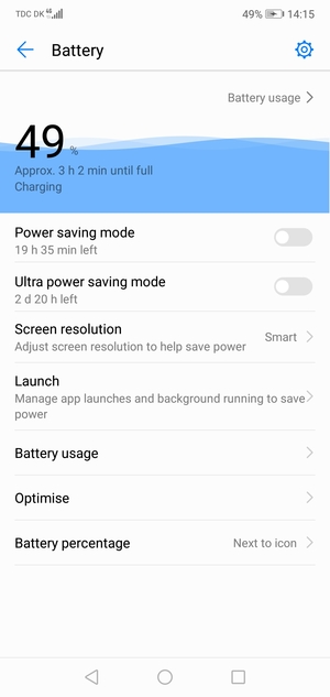 Turn on Power saving mode
