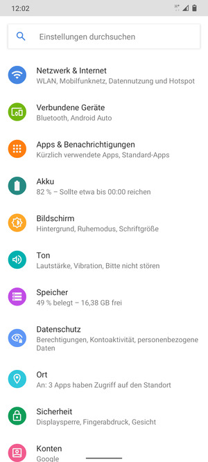Wählen Sie Netzwerk & Internet