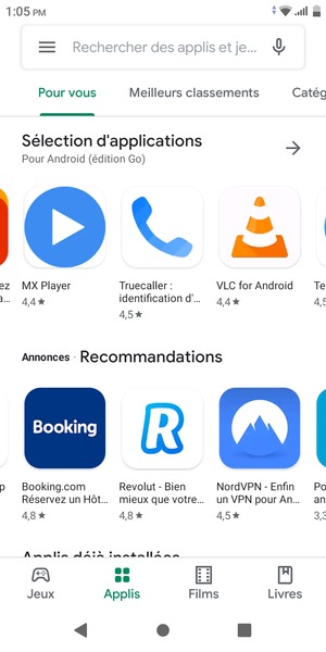 Select the search bar